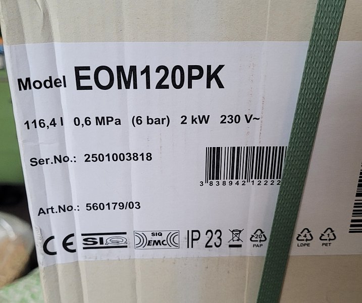 Bojler Mora elektrický 120 l.