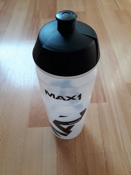 lahev MAX1 Stylo 0,85 l transparentní černá, NOVÁ