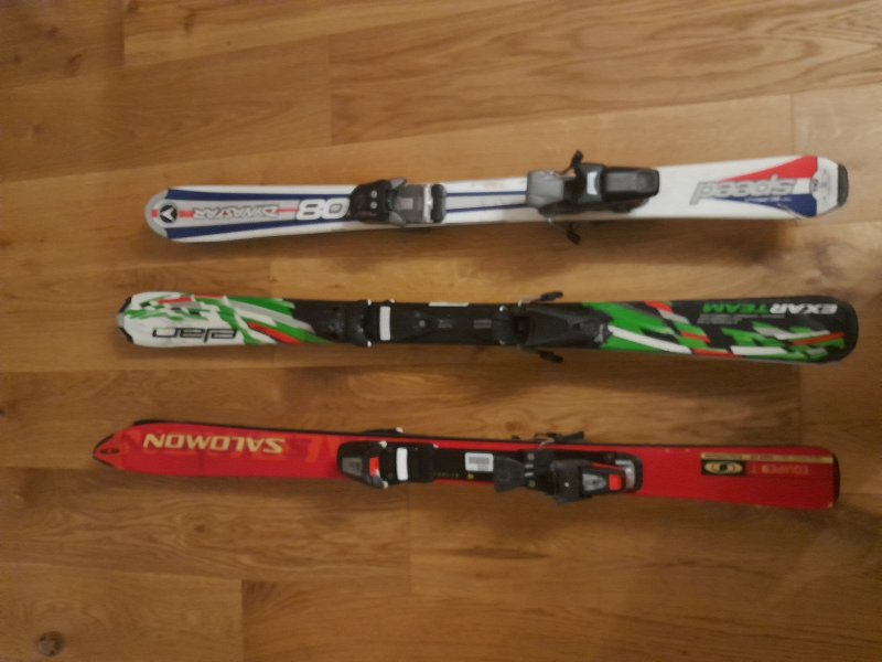 Prodám lyže 110, 120 cm