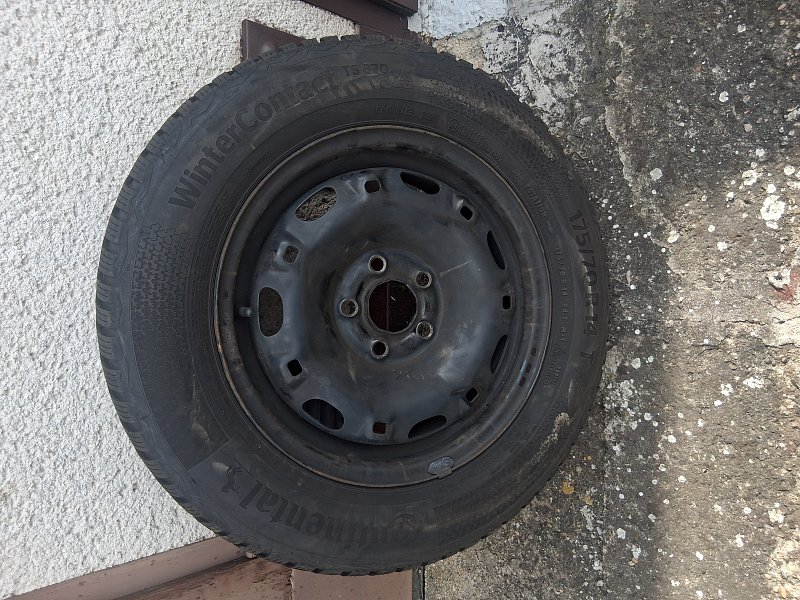 Prodám sadu zimních kol 5x100 175/70 14 Fabia Romster,Polo