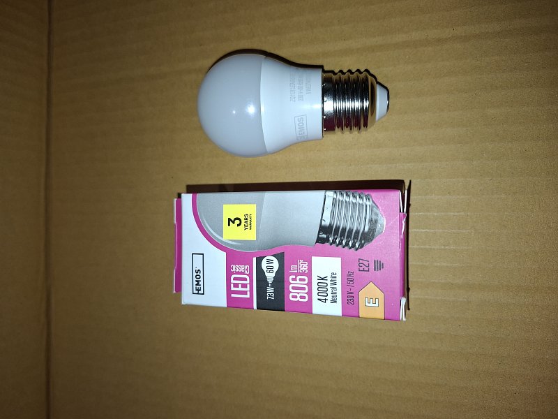 LED žárovky Emos 7W, 60W neutrální bílá 10 ks