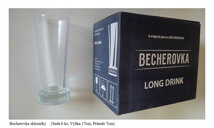Becherovka sklenice – Long Drink - Original