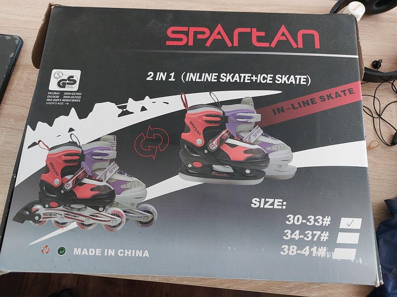 Prodám rostoucí brusle Spartan 2 v 1