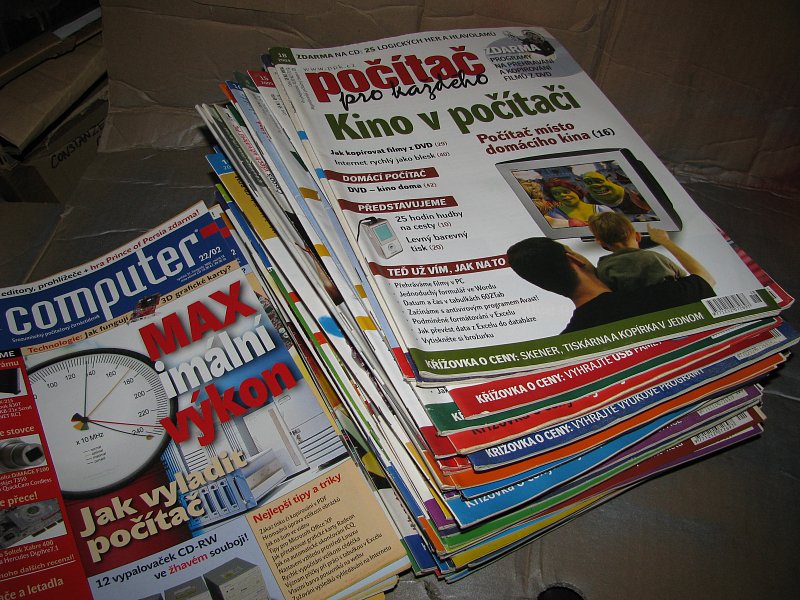časopis počítač pro každého, computer- 70 kusů