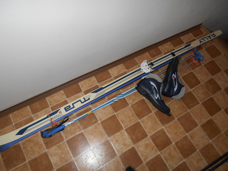 Běžky , boty, hole