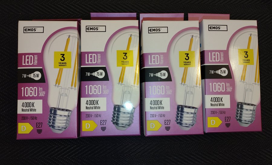 LED žárovky 7W náhrada za 75W