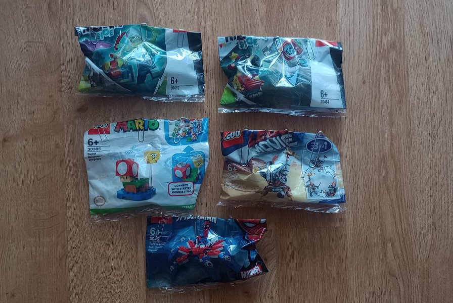 Lego Hidden side, Super Mario, Movie, Spiderman