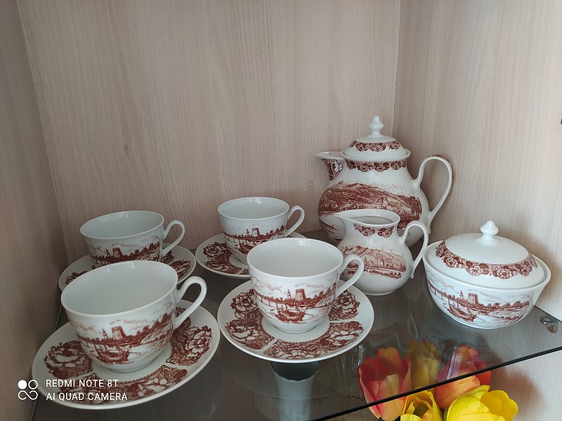 Čajová starožitná souprava