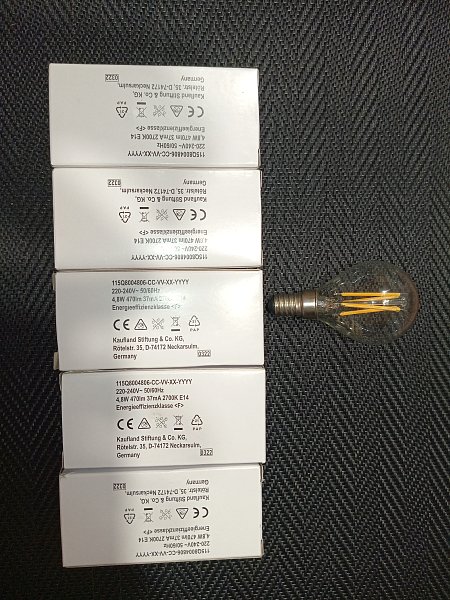 Led žárovky 4.8w= 40W, 10 ks