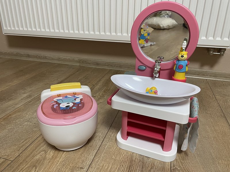 Baby born toaleta + umyvadlo