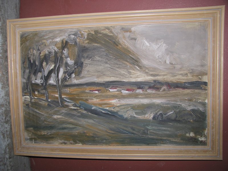 Vladislav Žák - krajina 1974 38x60 cm