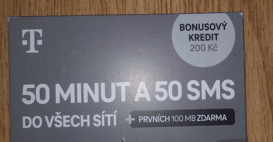 Nová SIM karta T- mobile
