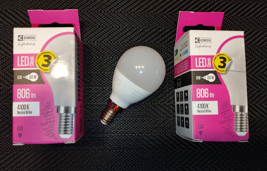 LED žárovky 7Ks, 8W-60w