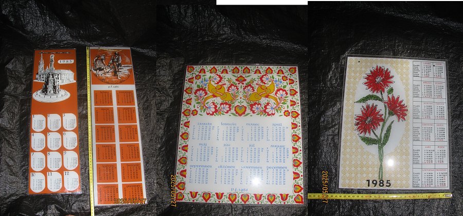 skleněné kalendáře