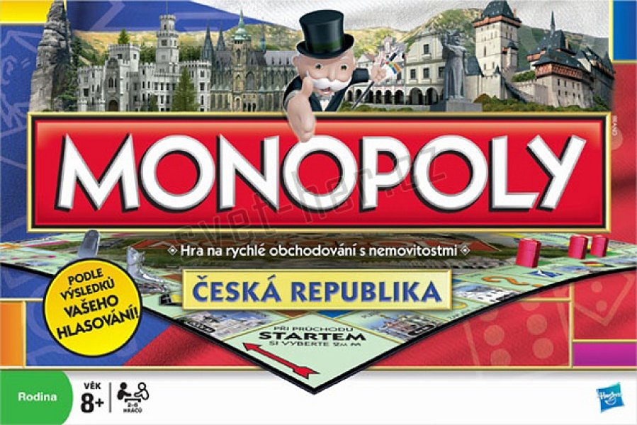 Desková hra MONOPOLY Česká Republika top stav PC 1299,-kč