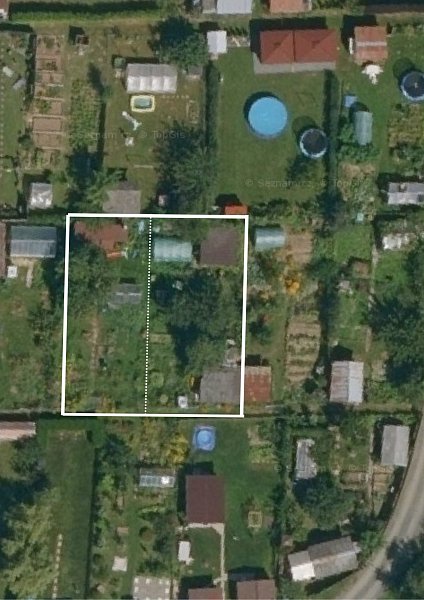 Přenechání pronájmu dvojzahrádky s chatkou – Zahrádkářská osada U Střelnice, Šumperk