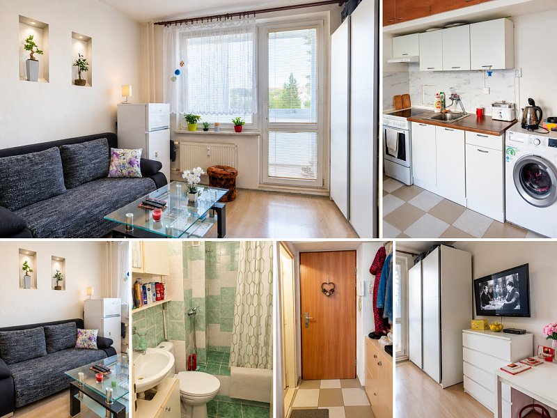 Pronájem vybaveného bytu 1+kk (garsonka) s lodžií – Zábřeh