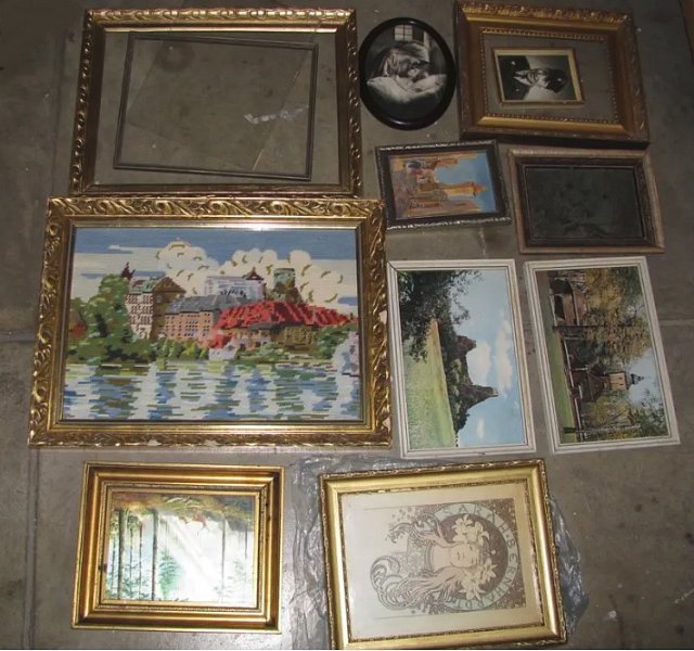 menší rámy z obrazů