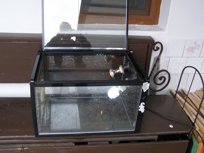 Prodám terárium s vakuovaným dvojsklem.