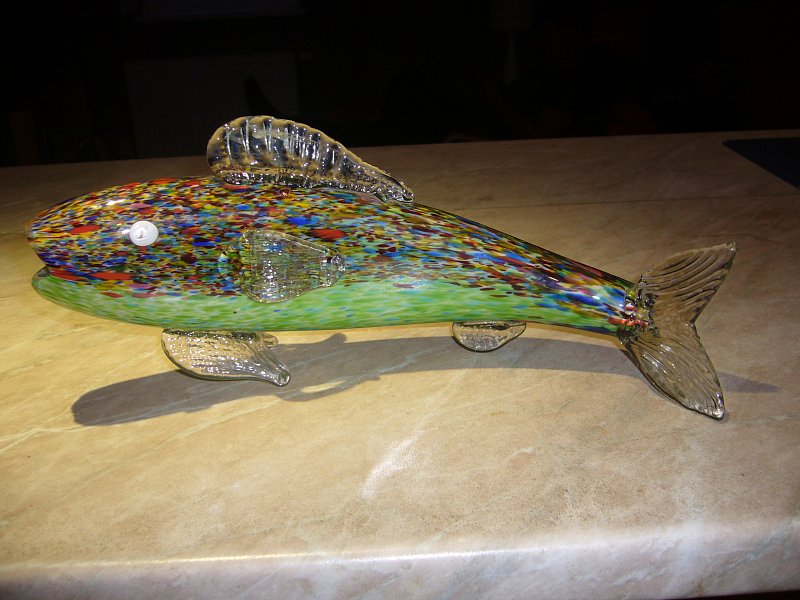 Dekorativní skleněná rybička