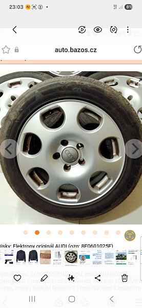 Alu kola original Audi