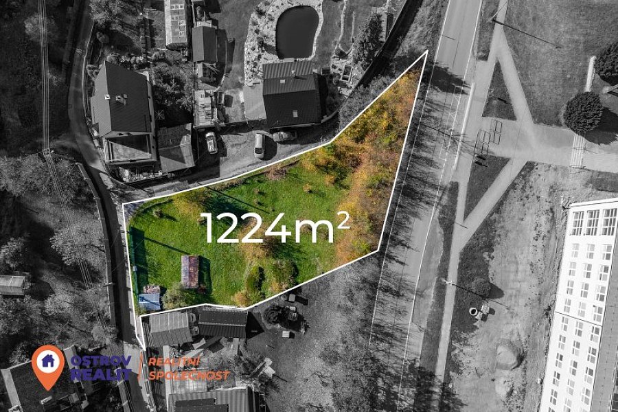 Prodej, stavební pozemek, 1224 m2, Hrabišín