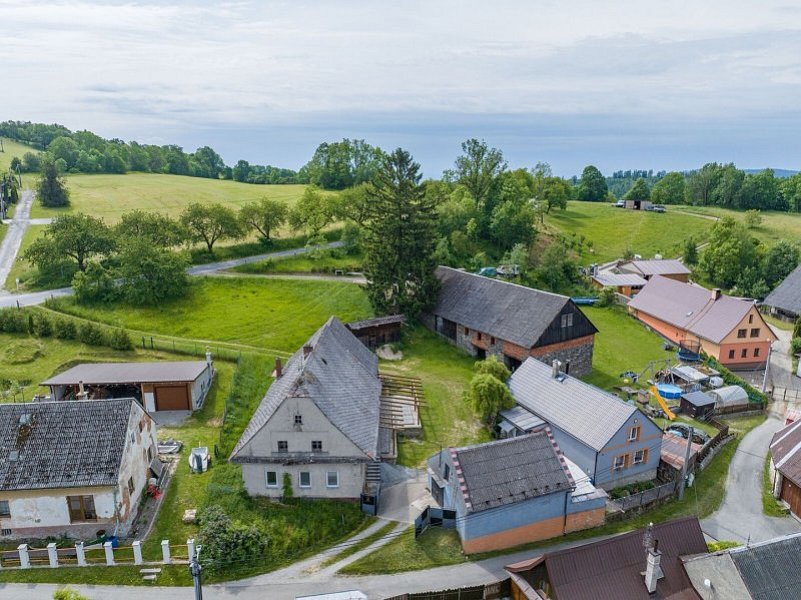 Prodej chalupy 2+1, pozemek 1634 m², Mladoňov u Oskavy – klidné místo s potenciálem